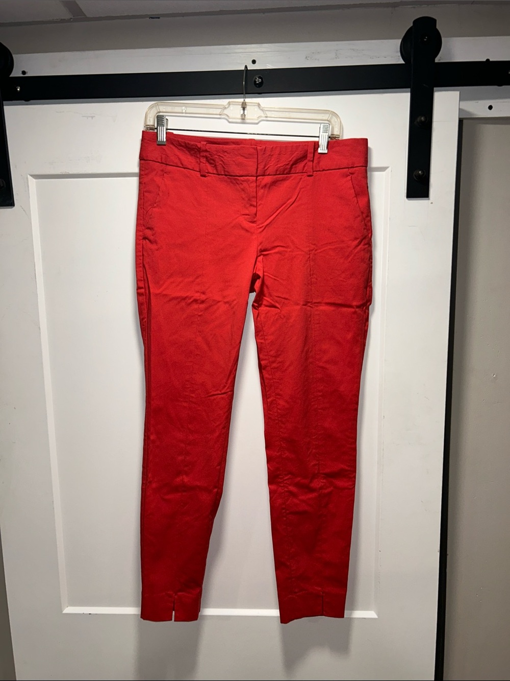 The Limited Red Cropped Ankle Pants